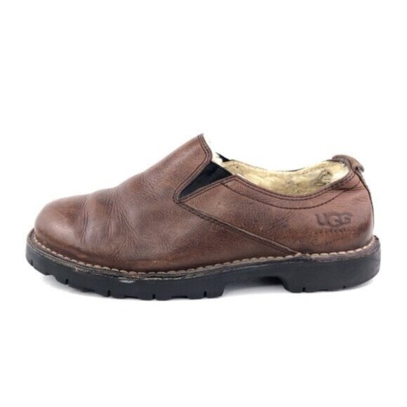 UGG Australia Brown Leather Slip-on Loafers 8 main image 6